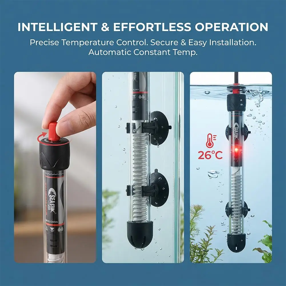Fish Tank Heater - Ayarlanabilir Akvaryum Isıtıcı 25W-300W Otomatik Sabit