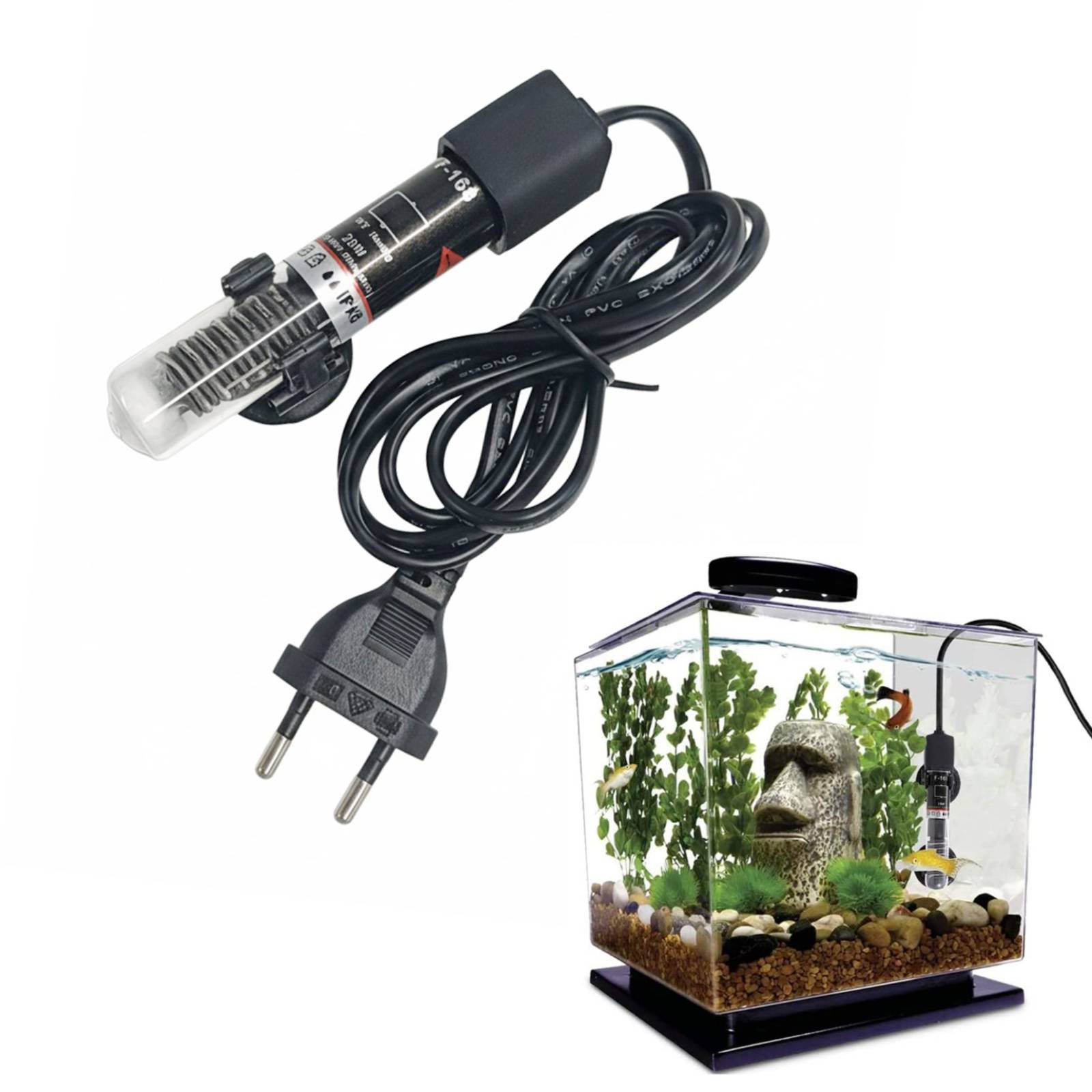 Fish Tank Heater - Mini Akvaryum Isıtıcı Dalgıç Balık Tankı
